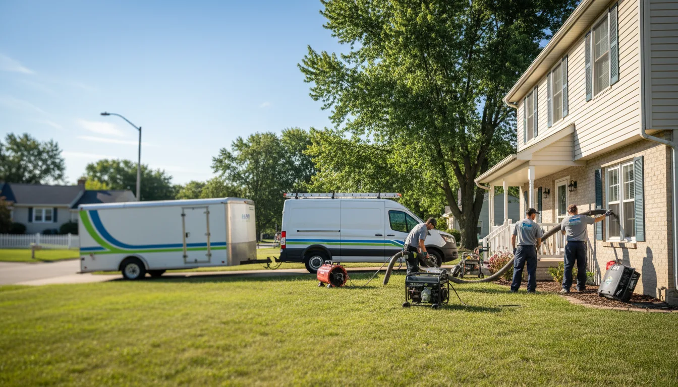 Flooded Basement Restoration And Cleanup With Repair in Fowlerville, MI near me